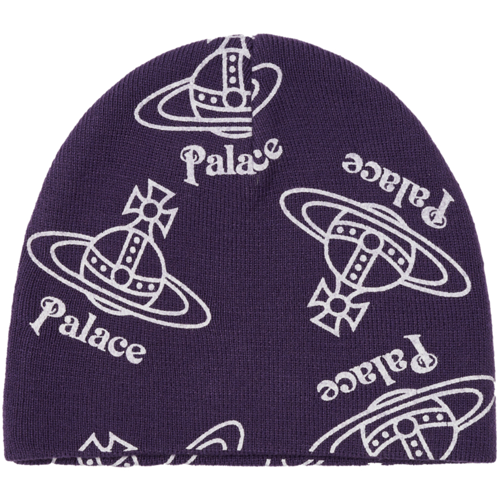 Thumbnail PALACE VIVIENNE WESTWOOD JERSEY BEANIE PURPLE one color