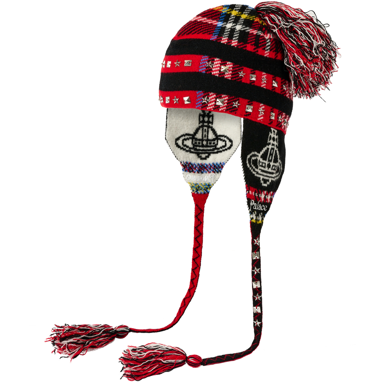 Thumbnail PALACE VIVIENNE WESTWOOD ORB KNIT EARFLAP BEANIE TARTAN one color