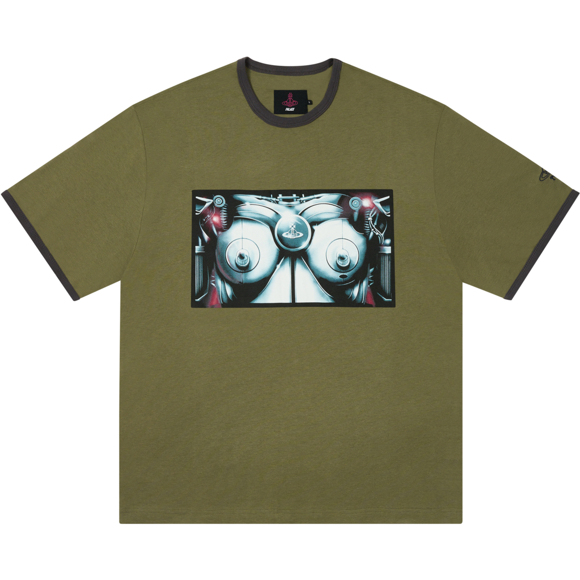 Thumbnail PALACE VIVIENNE WESTWOOD RINGER T-SHIRT OLIVE one color