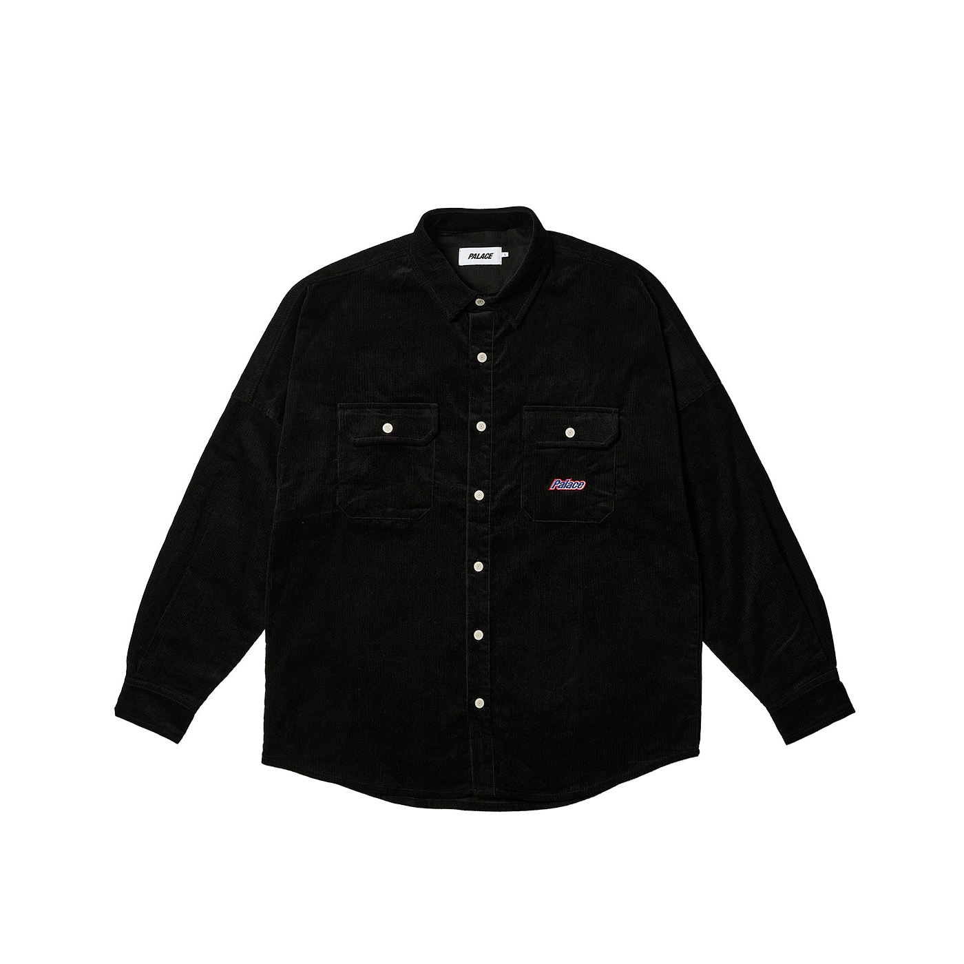 Thumbnail DROP SHOULDER CORD SHIRT BLACK one color