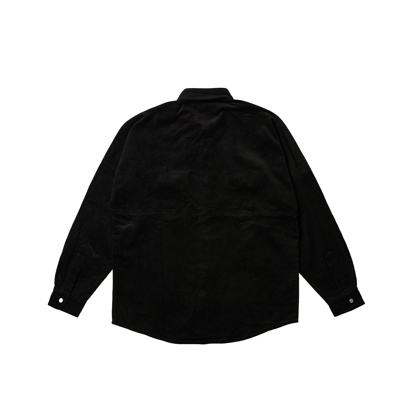 Thumbnail DROP SHOULDER CORD SHIRT BLACK one color