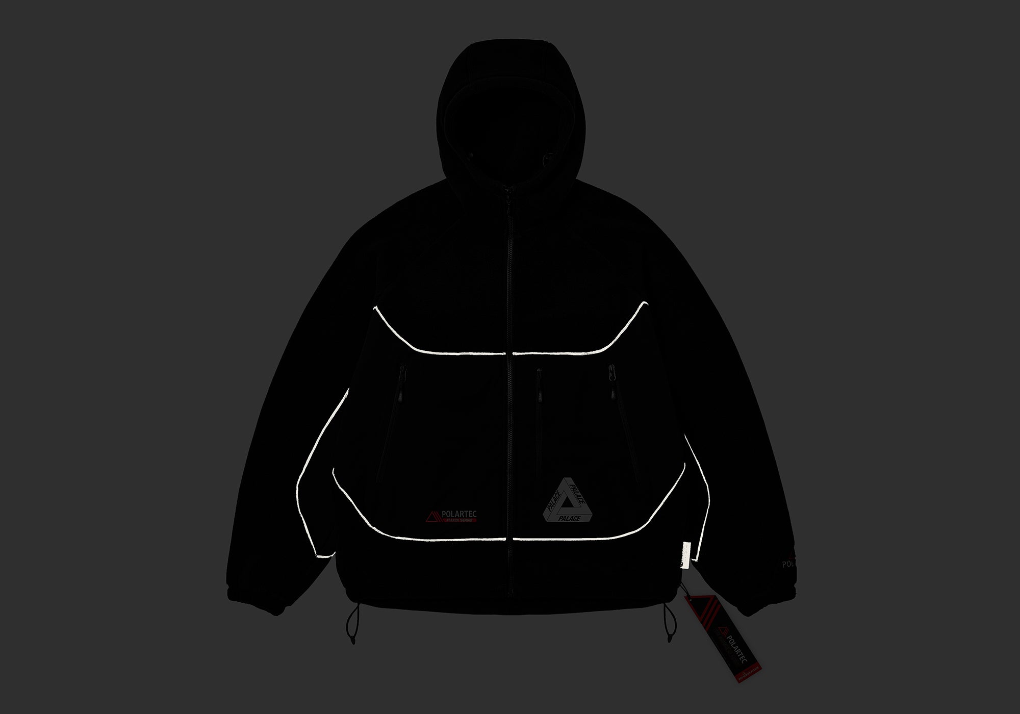 Polartec 3m Hooded Jacket Black - Winter 2023 - Palace Community