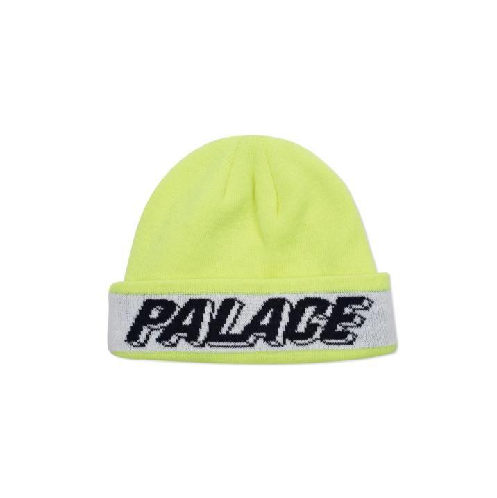 PALACE 3D BEANIE FLURO YELLOW one color