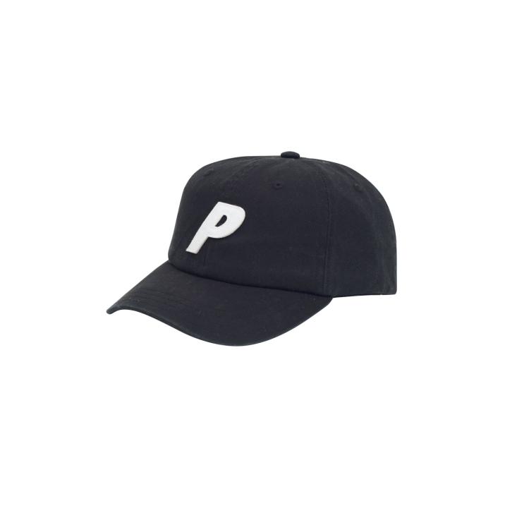 P 6-PANEL BLACK one color