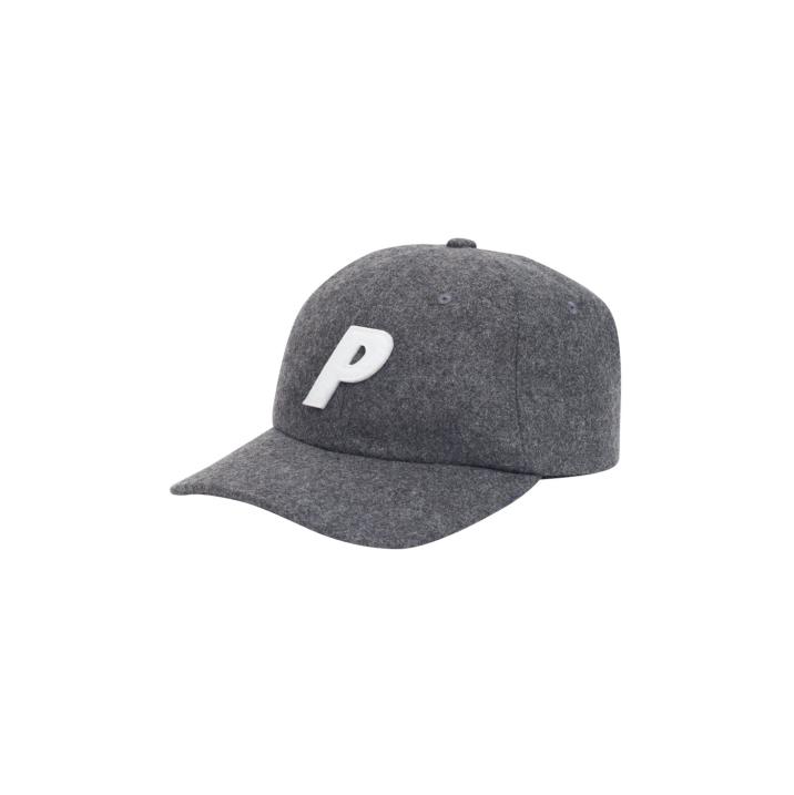 P 6-PANEL GREY WOOL one color