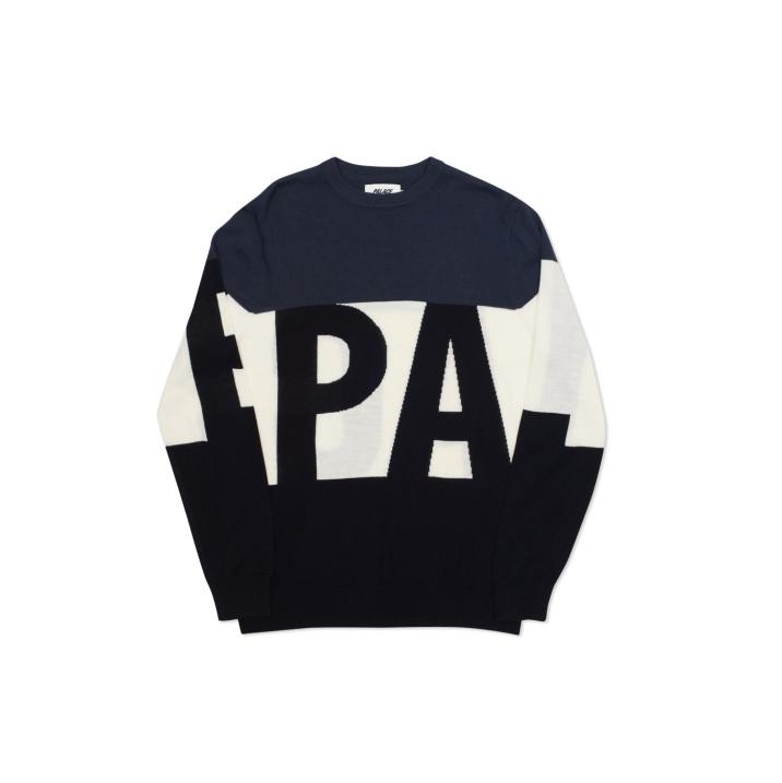 Thumbnail JUMBO FONT KNIT NAVY / WHITE / BLACK one color