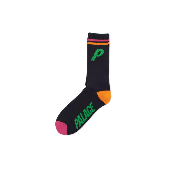 P SOCK BLACK / NEON one color