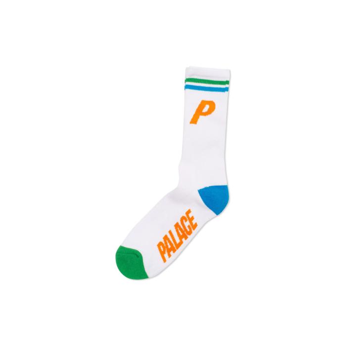 P SOCK WHITE / NEON one color