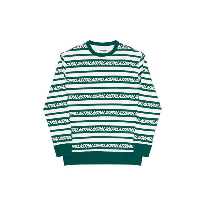 Thumbnail MULTI LINGUAL CREW GREEN / WHITE one color