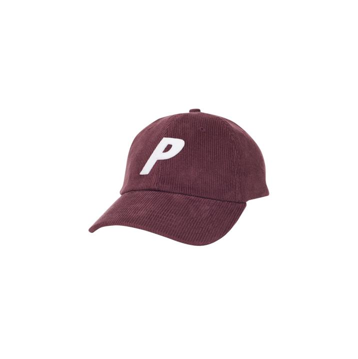 P 6-PANEL BURGUNDY CORD one color