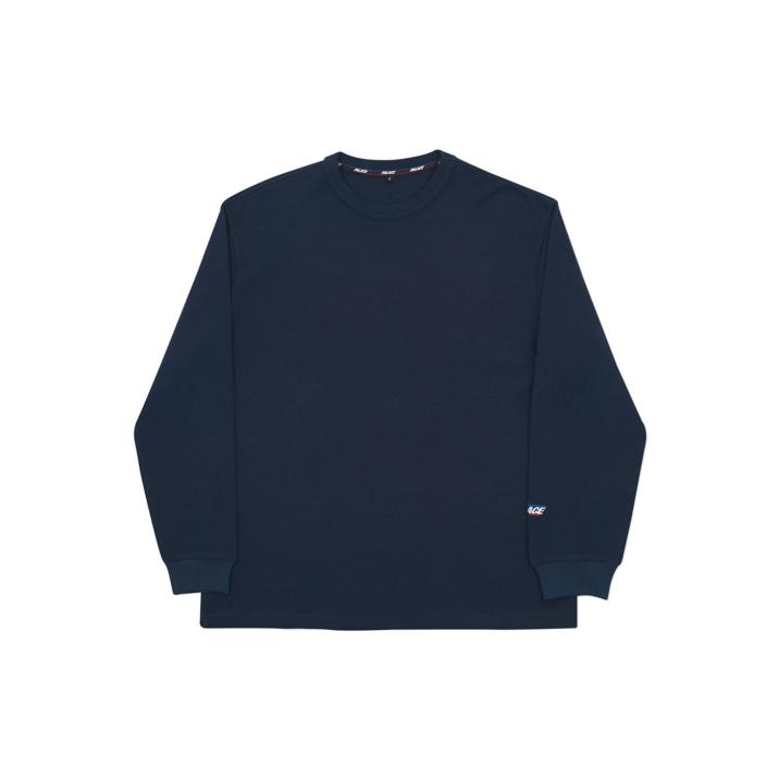 Thumbnail BASICALLY A WAFFLE LONGSLEEVE NAVY one color