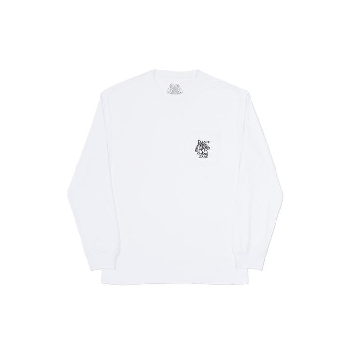 P JEANS POCKET LONGSLEEVE WHITE one color