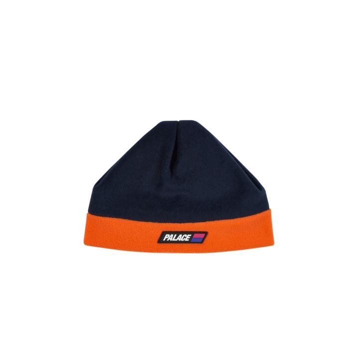 FLEECED BEANIE NAVY / ORANGE one color