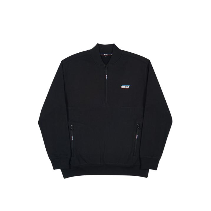 Thumbnail HALF ZIP BOMBER BLACK one color