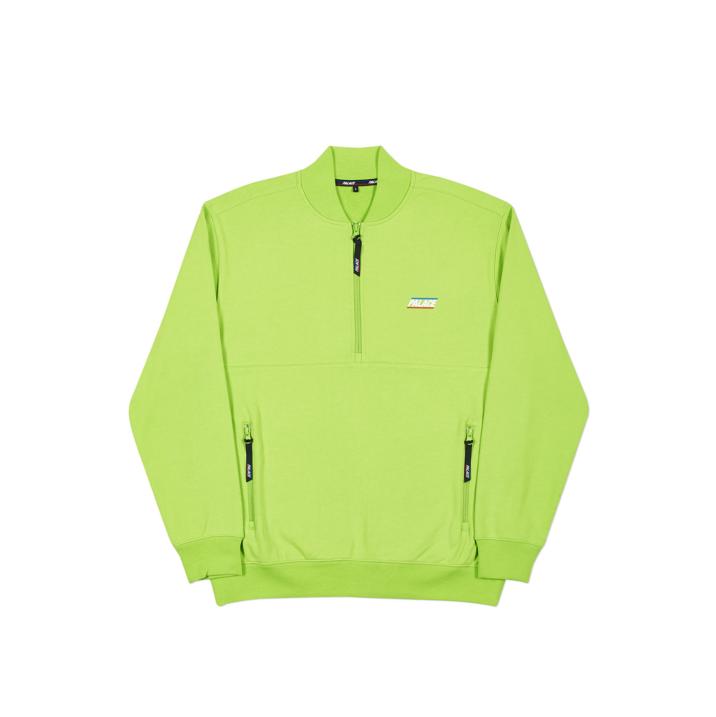 Thumbnail HALF ZIP BOMBER LIME GREEN one color