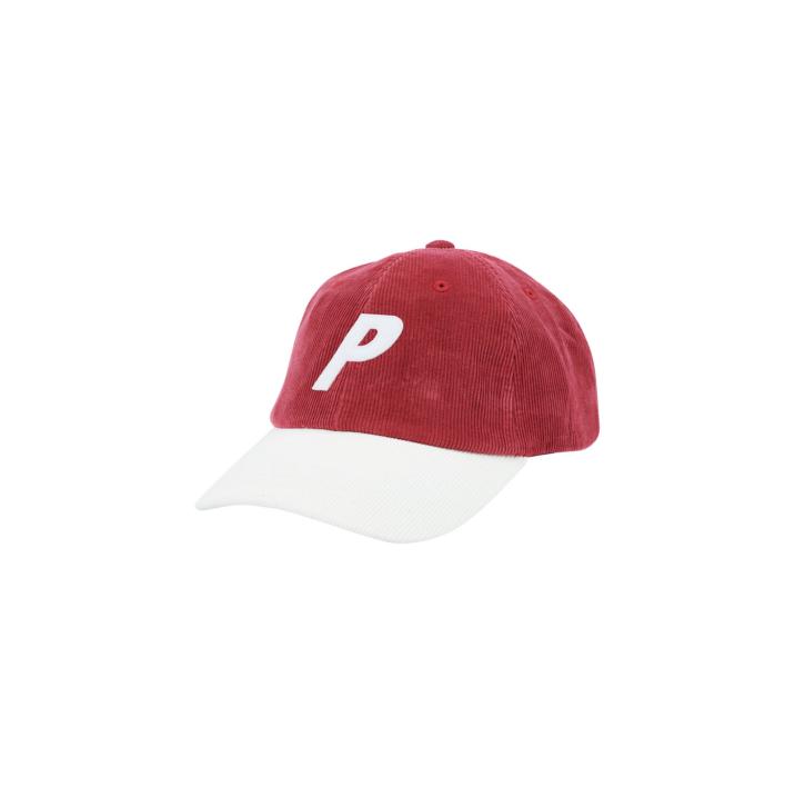 CORDUROY P 6-PANEL RED / WHITE one color