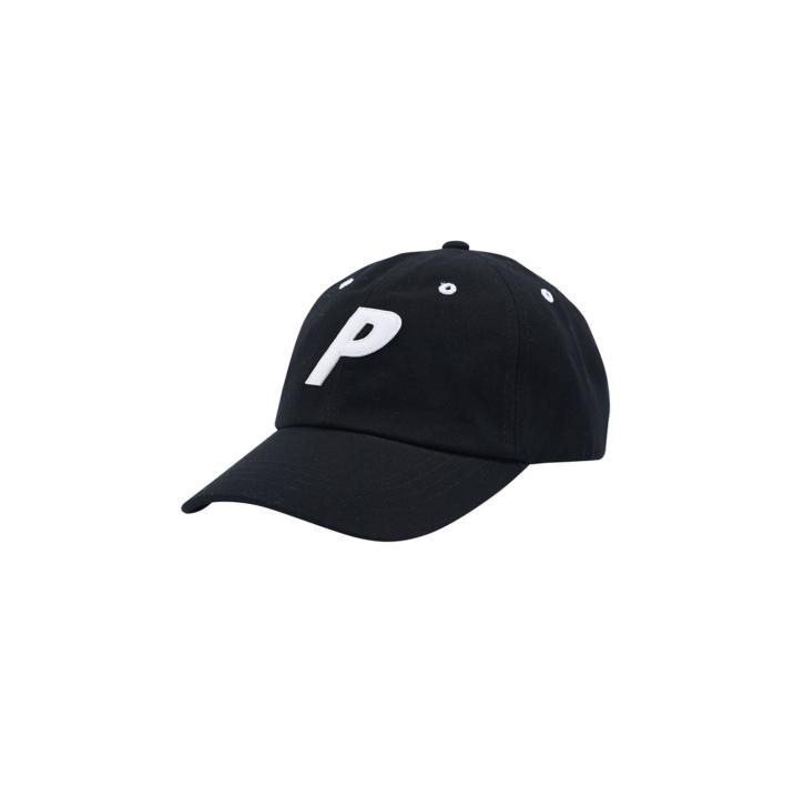 P 6-PANEL BLACK one color