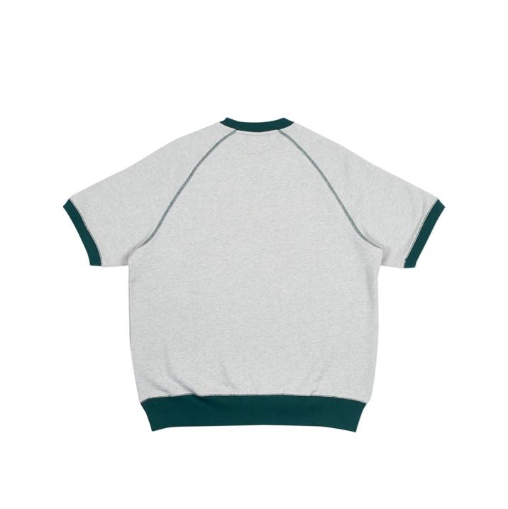 Thumbnail SHORT CREW GREY MARL / GREEN one color