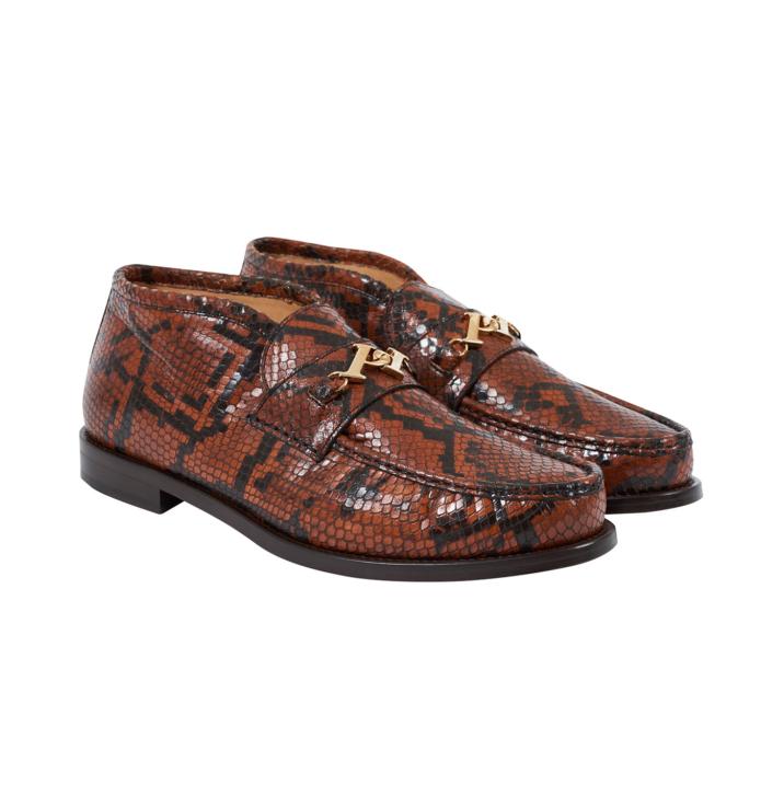 Thumbnail PALACE LOAFER MID DARK BROWN SNAKE PRINT one color