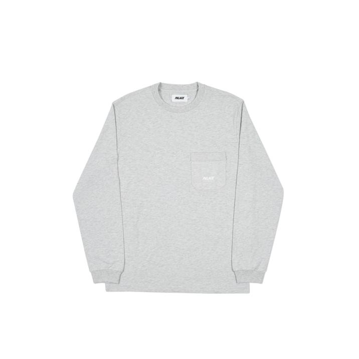 SLUB POCKET LONGSLEEVE GREY MARL one color