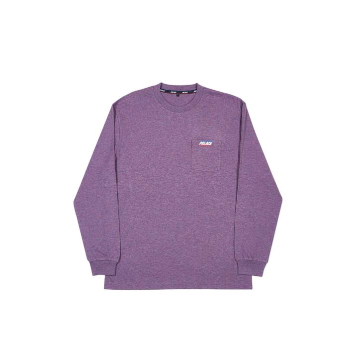 BASICALLY A POCKET LONGSLEEVE PURPLE MARL one color