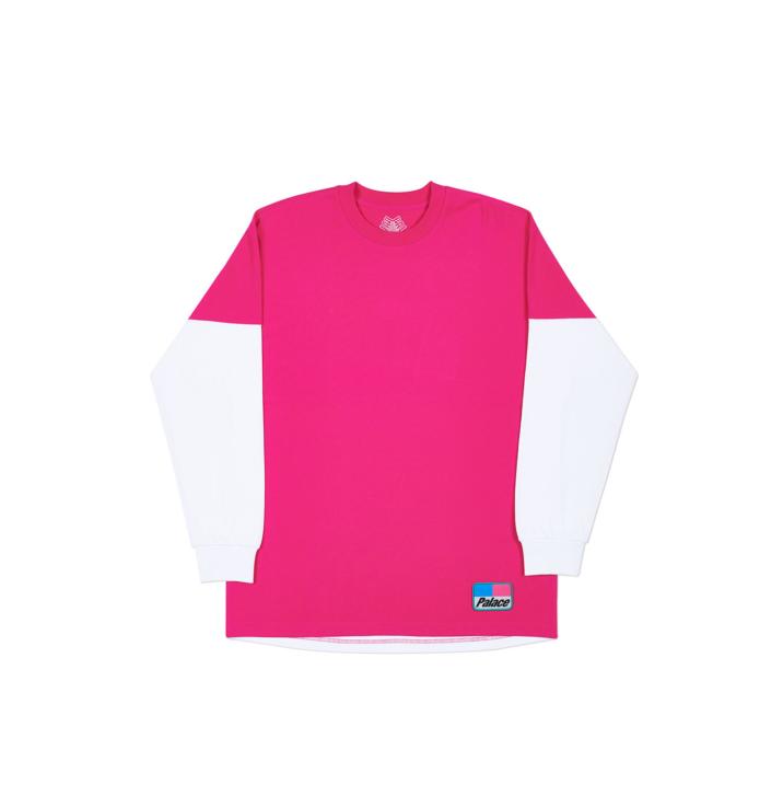 Thumbnail SPLITTER LONGSLEEVE HOT PINK / WHITE one color