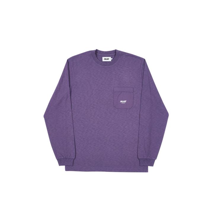 SLUB POCKET LONGSLEEVE GRAPE one color