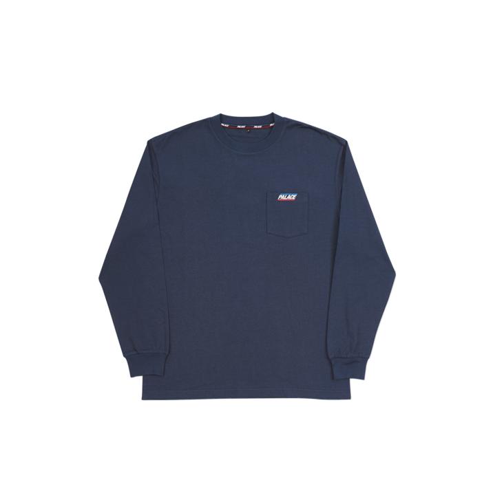 BASICALLY A POCKET LONGSLEEVE NAVY one color