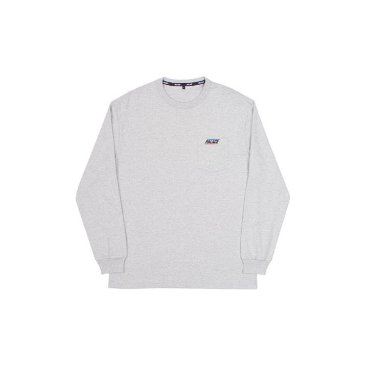 BASICALLY A POCKET LONGSLEEVE GREY MARL one color