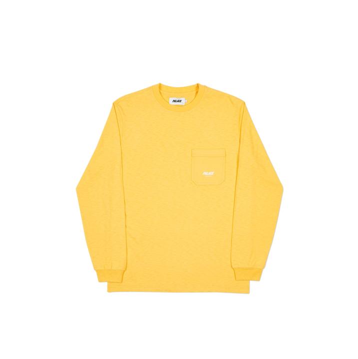 SLUB POCKET LONGSLEEVE YELLOW one color