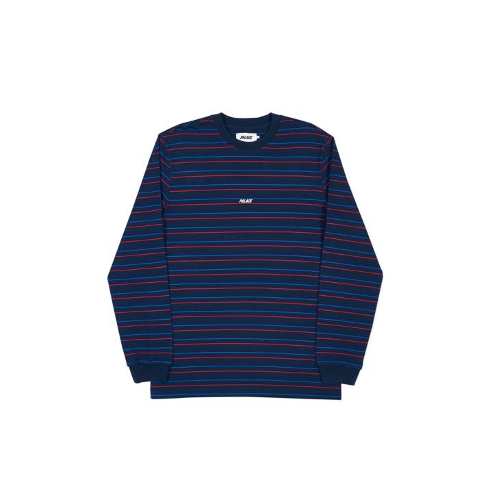 Thumbnail BASICALLY A STRIPE LONGSLEEVE NAVY one color