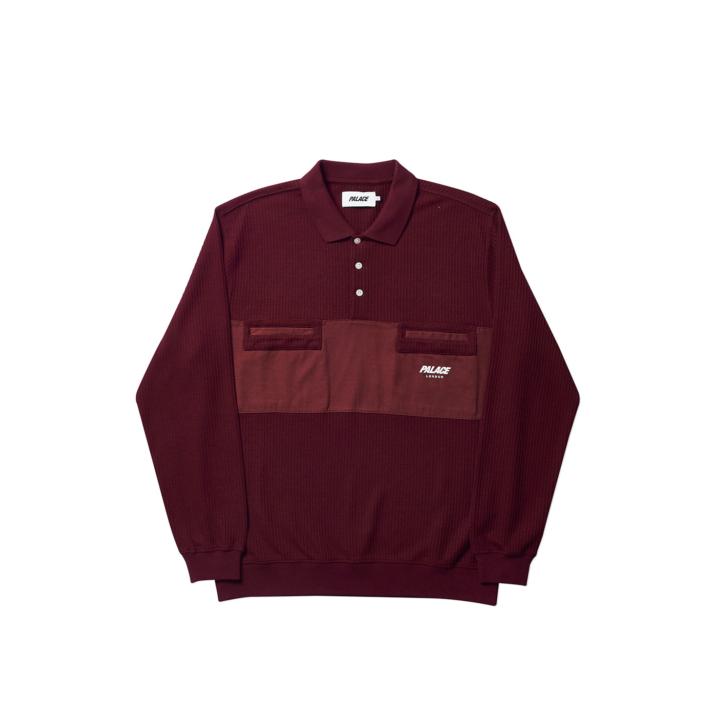 Thumbnail WAFFLE ON POLO BURGUNDY one color