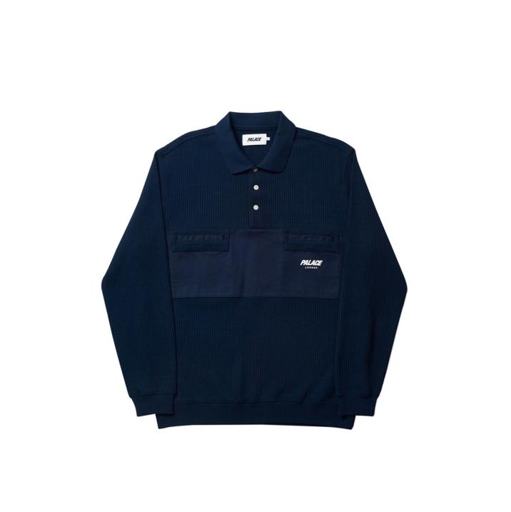 Thumbnail WAFFLE ON POLO NAVY one color