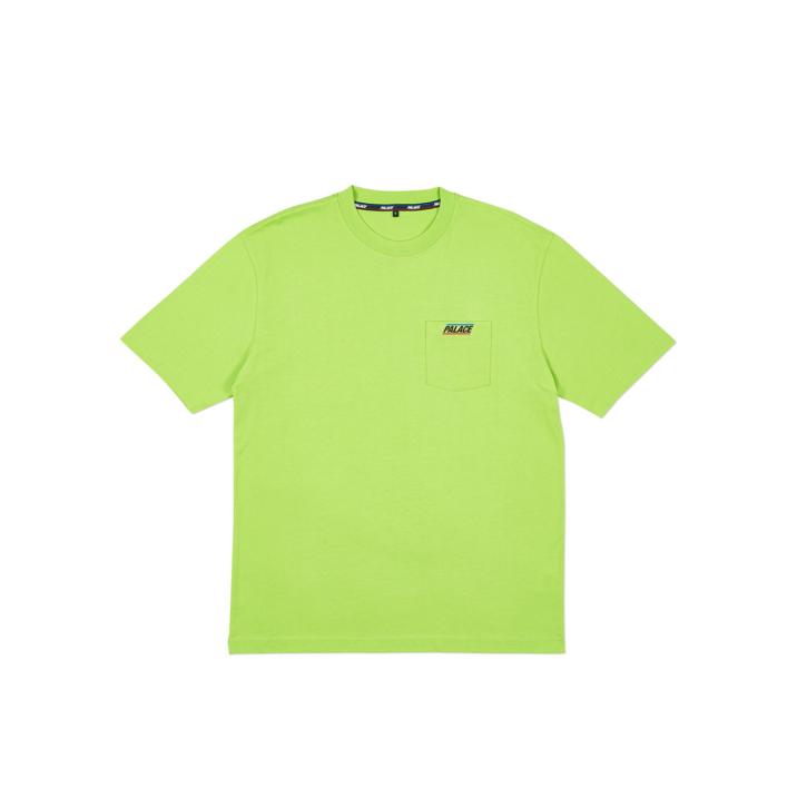 BASICALLY A POCKET T-SHIRT LIME GREEN one color