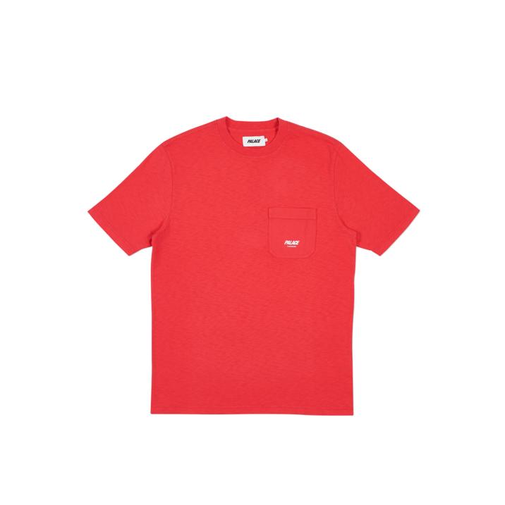 SLUB POCKET T-SHIRT RED one color