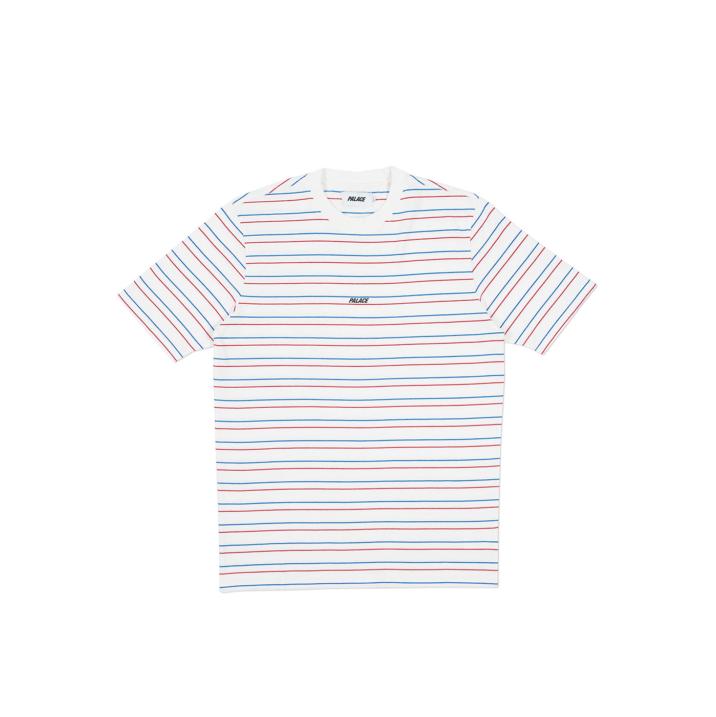 Thumbnail BASICALLY A STRIPE T-SHIRT WHITE one color