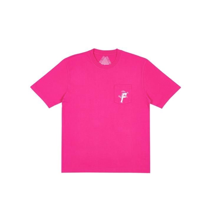 P MAN POCKET T-SHIRT HOT PINK one color