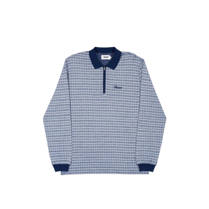 Thumbnail CHECKER ZIP TOP NAVY / WHITE one color