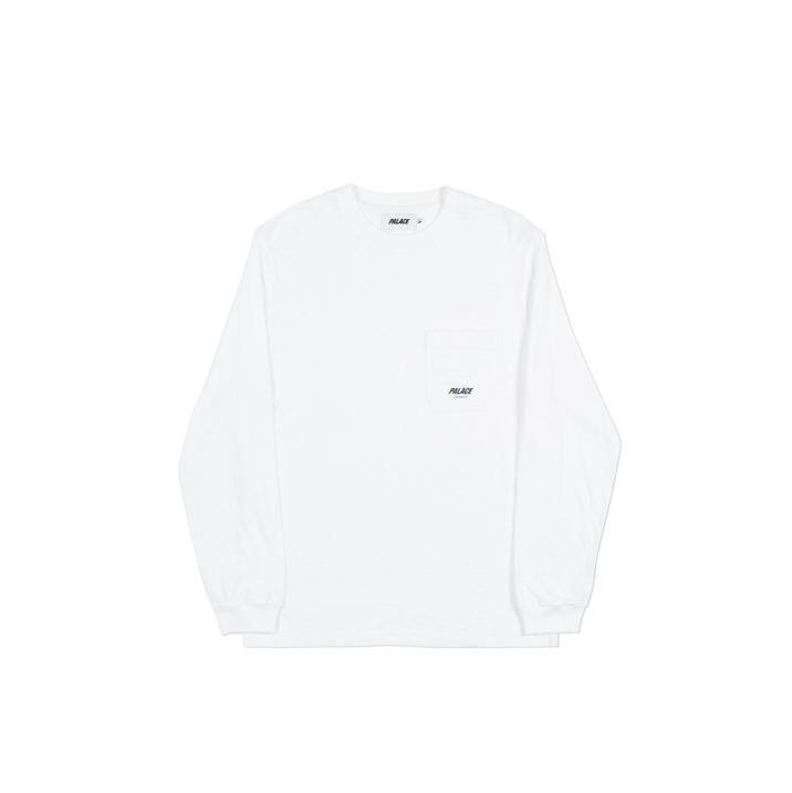 SLUB POCKET LONGSLEEVE WHITE one color