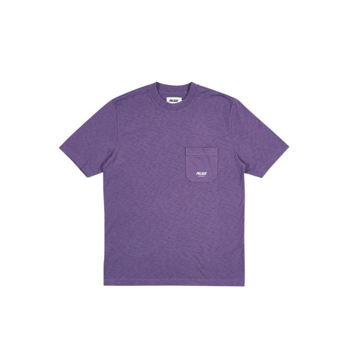 SLUB POCKET T-SHIRT GRAPE one color