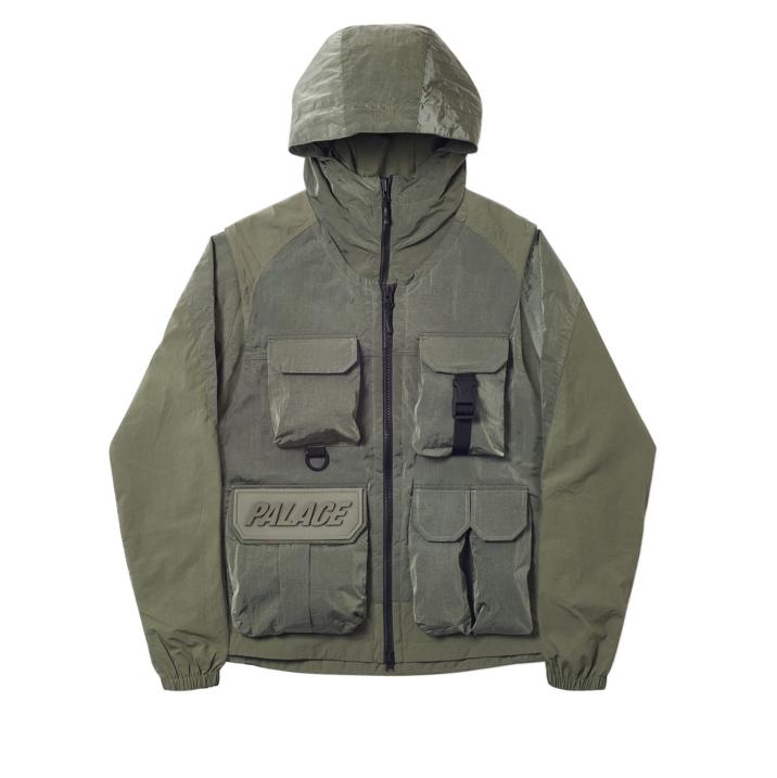 Thumbnail UTILITY IRIDESCENT JACKET + VEST OLIVE one color