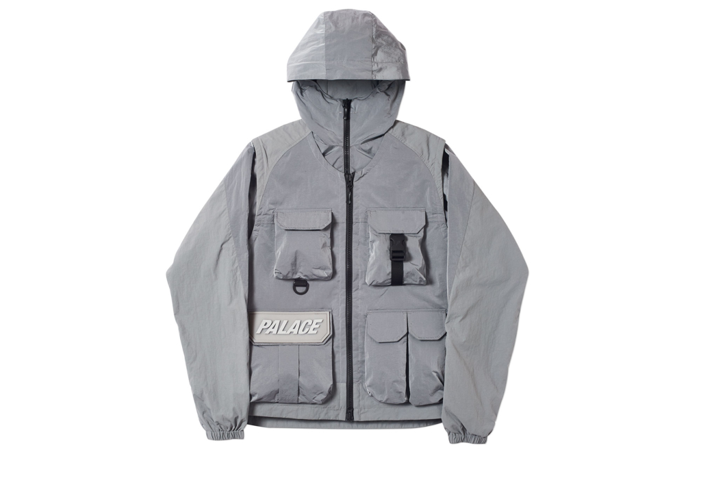 Utility Iridescent Jacket + Vest Grey - Spring 2019 - Palace Community