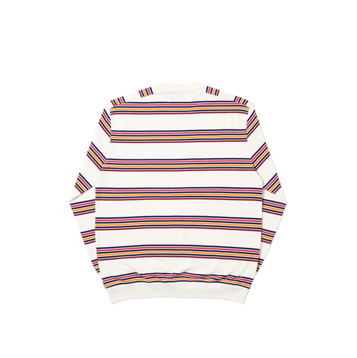 Thumbnail POCKET STRIPE CREW WHITE / PURPLE one color