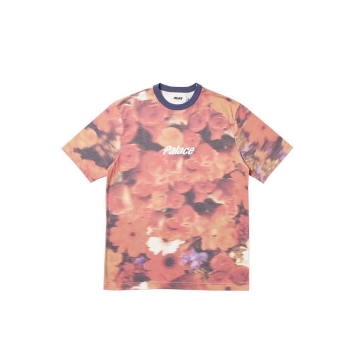 Thumbnail BLURRY FLOWER RINGER T-SHIRT ORANGE one color