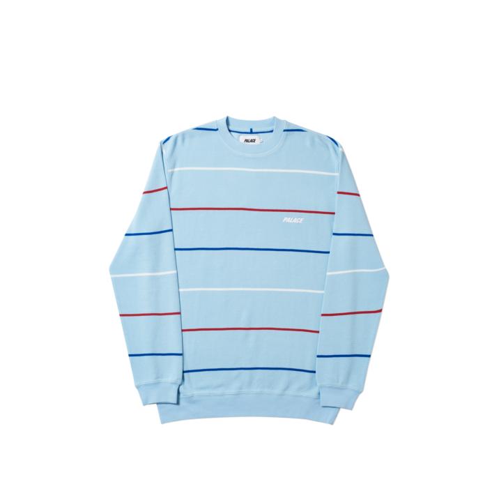 Thumbnail WAFFLER STRIPE CREW SKY one color