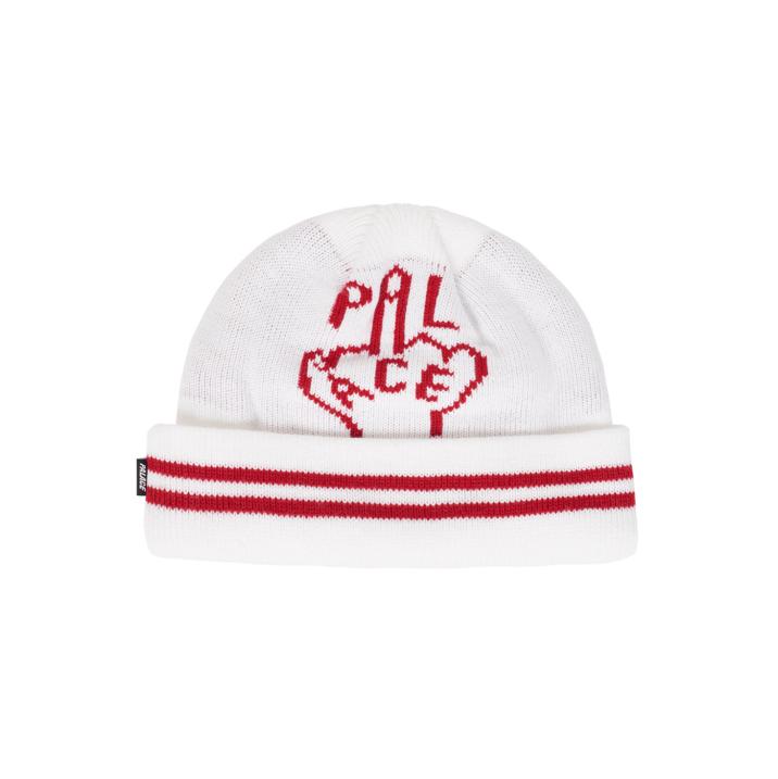 FINGER UP BEANIE WHITE one color