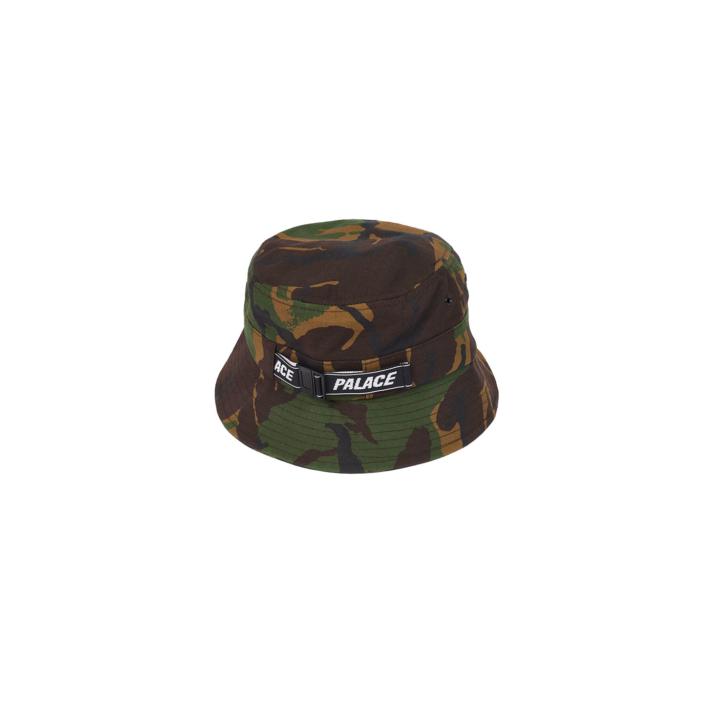 Thumbnail WEB STRAP BUCKET HAT WOODLAND CAMO one color