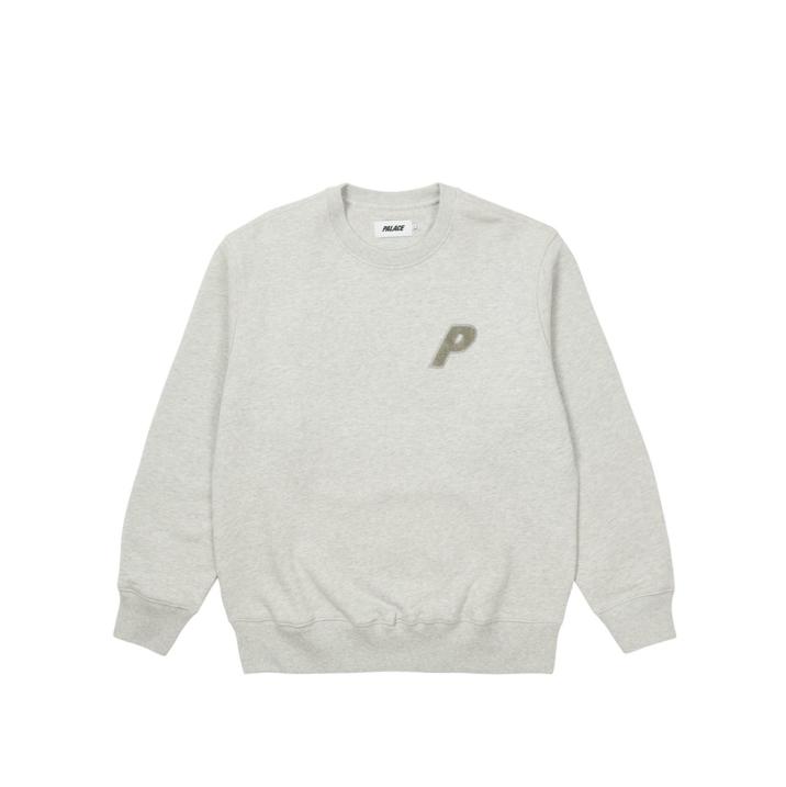 Thumbnail P-3 CHENILLE CREW GREY MARL one color