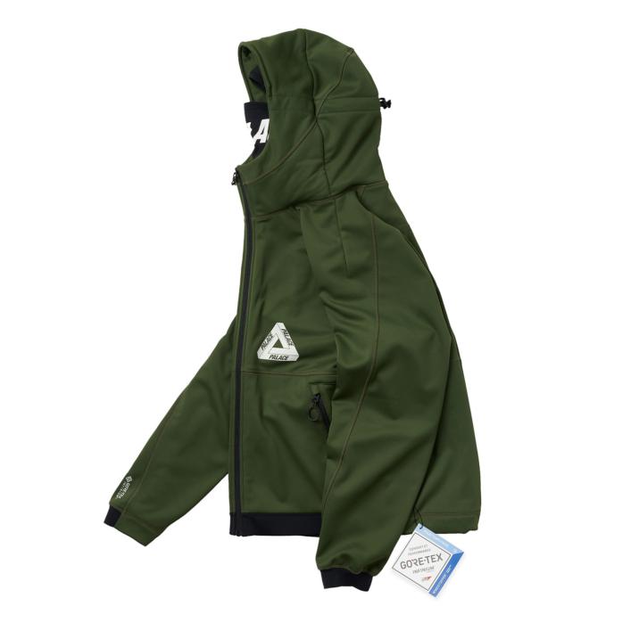 Thumbnail PALACE GORE-TEX MASKED SOFT SHELL JACKET GREEN one color