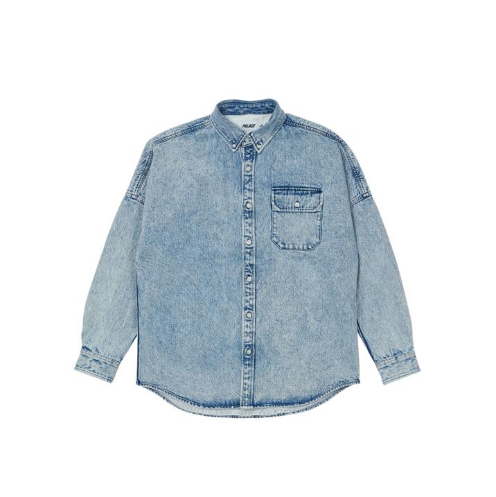 Thumbnail DENIM BOSSY SHIRT WASHED BLUE one color